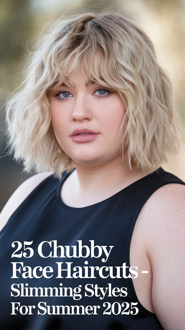 Chubby Face Haircuts - Slimming Styles for Summer 2025: Best Hairstyles for Round Faces