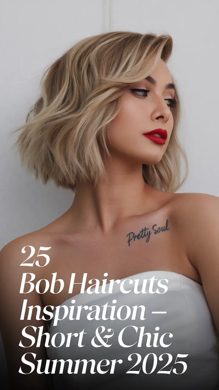 Bob Haircuts Inspiration - Short & Chic Summer 2025: The Best Styles for Women