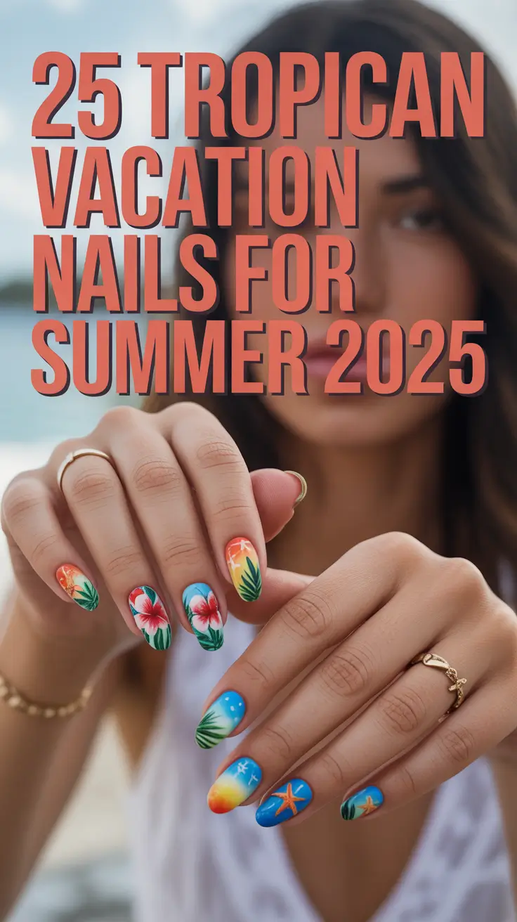 Tropical Vacation Nails for Summer 2025: 25 Stunning Designs to Try on the Beach