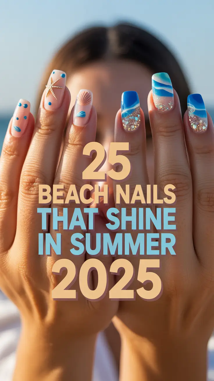 Beach Nails That Shine in Summer 2025: Trendy, Fun & Classy Designs for Every Vacation Mood