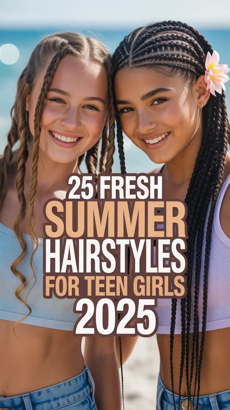 Fresh Summer Hairstyles for Teen Girls 2025: 21 Quick and Easy Looks You’ll Want to Try Now