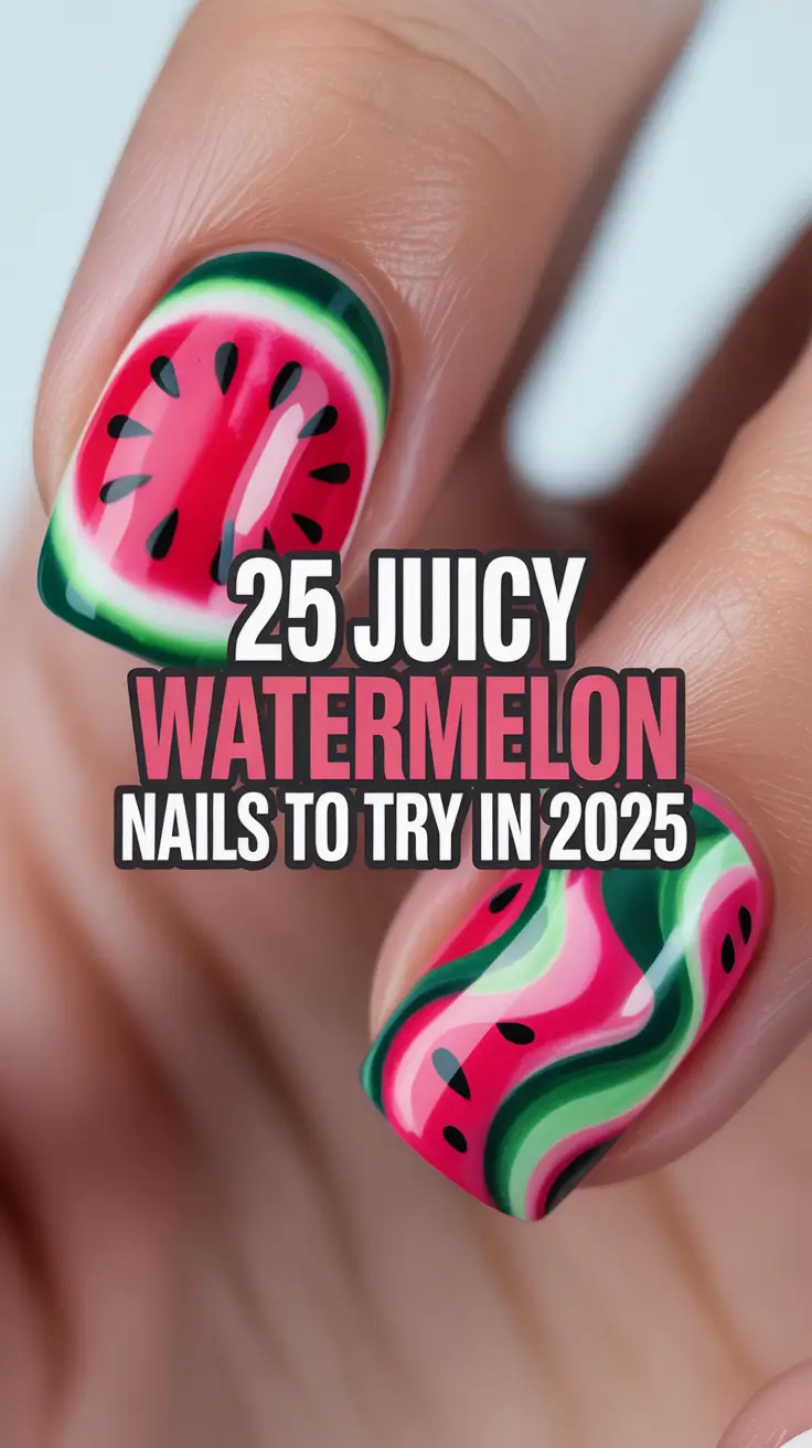 Juicy Watermelon Nails to Try in 2025: Cute Summer Art Design Ideas You’ll Love