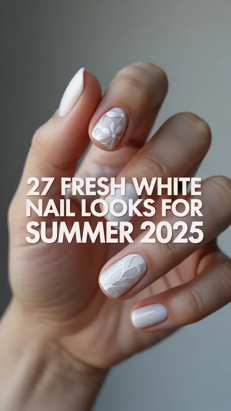 Fresh White Nail Looks for Summer 2025: Gold, Milky, and Simple Inspo to Glow All Season