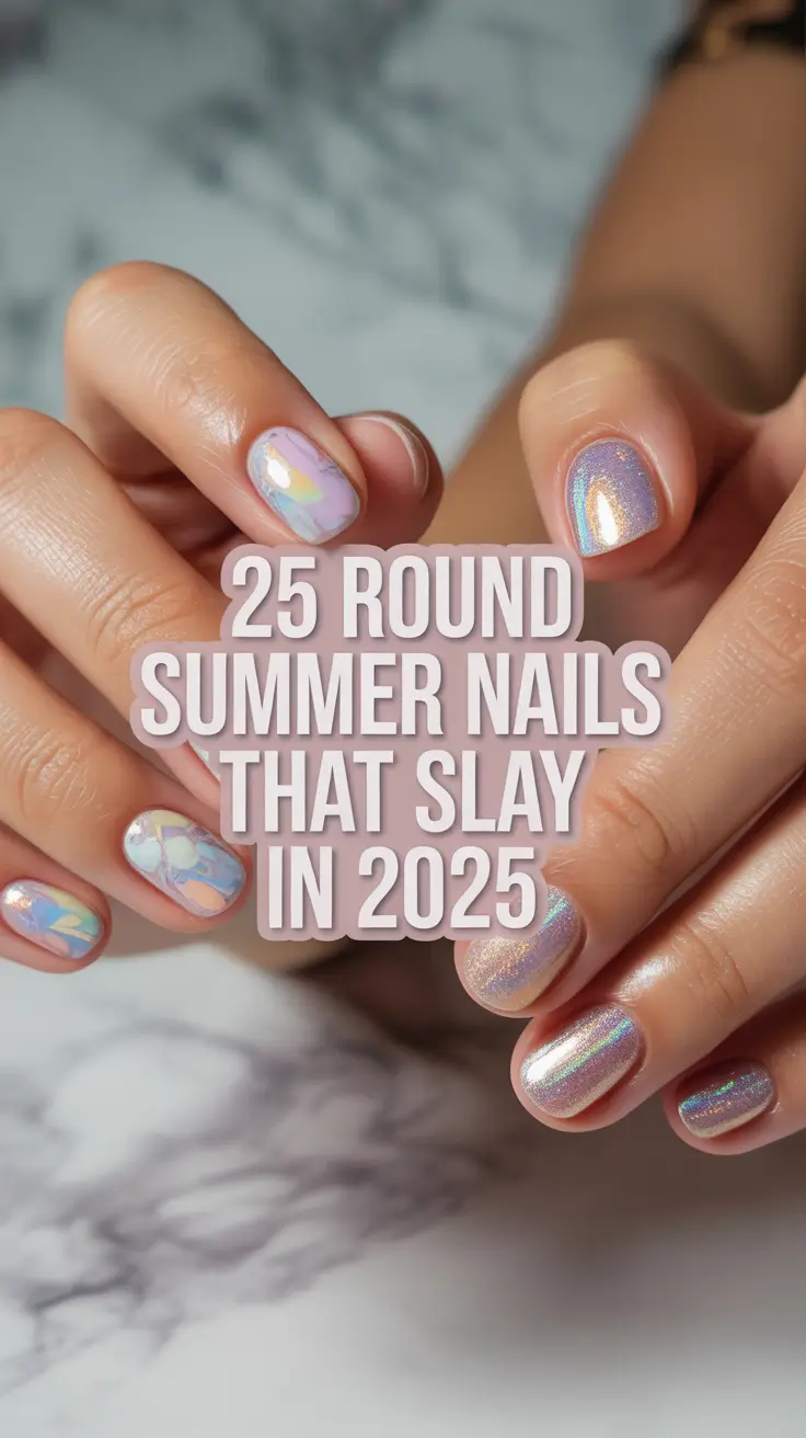 Round Summer Nails That Slay in 2025: Cute Designs to Inspire Your Summer Look