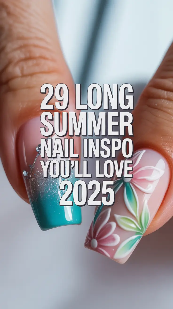Long Summer Nail Inspo You’ll Love 2025: Fresh Ideas for Almond & Stiletto Designs