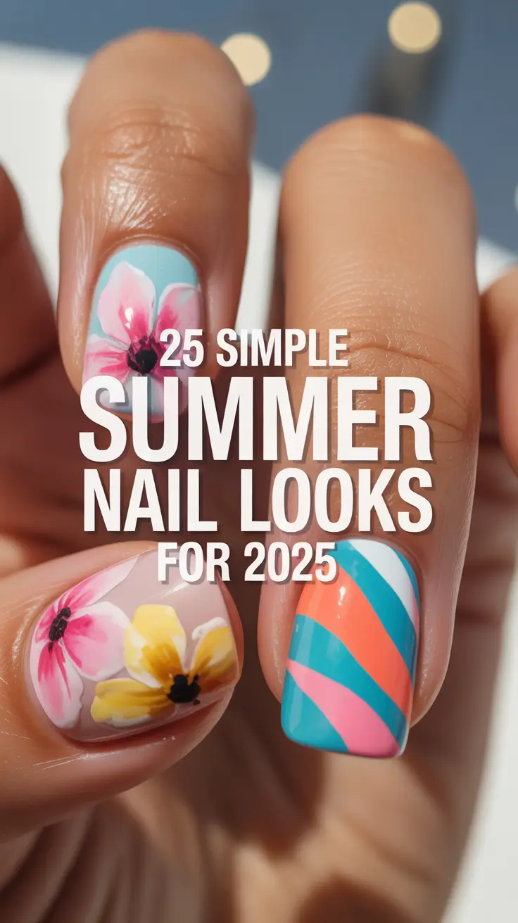 Simple Summer Nail Looks for 2025 That Are Fresh, Fun, and Full of Bright Colors