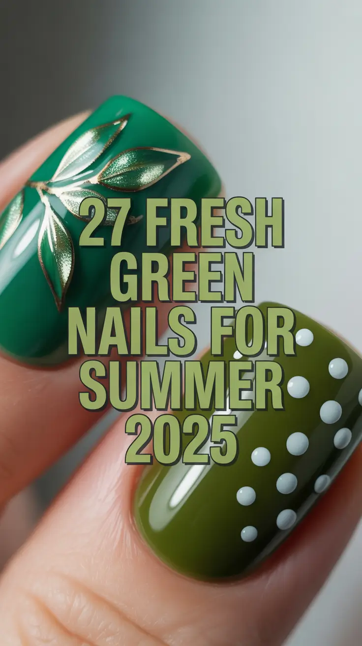 Fresh Green Nails for Summer 2025: Minty Cool Styles That Elevate Your Summer Look