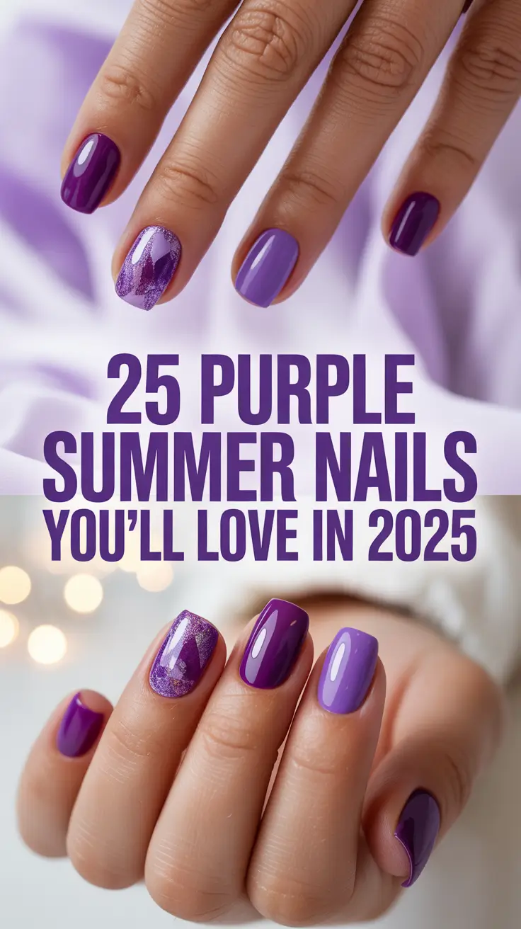 Purple Summer Nails You’ll Love in 2025: Fresh Ideas, Cute Designs & Summer Inspo