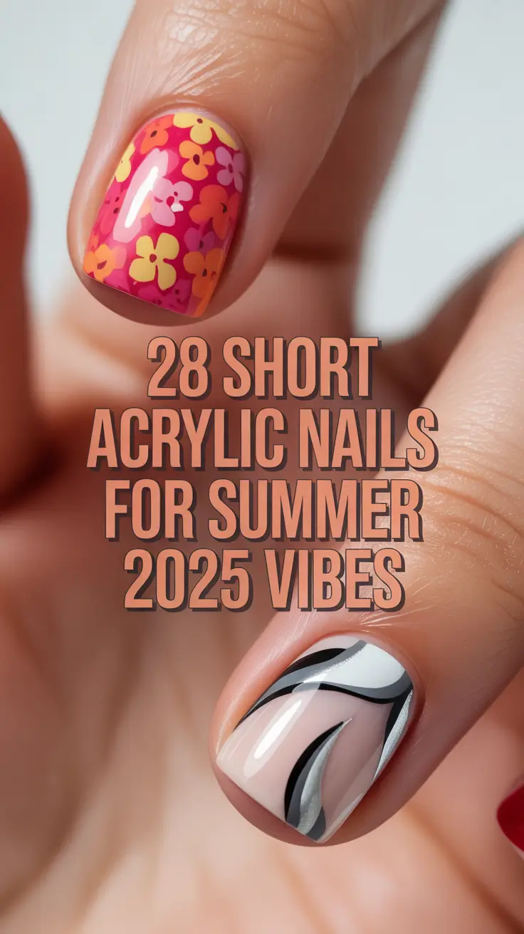 Short Acrylic Nails for Summer 2025 Vibes That Are Too Cute to Miss