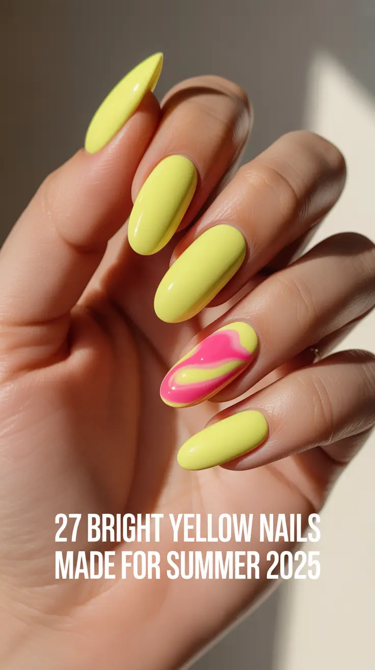 Bright Yellow Nails Made for Summer 2025: Stunning Design Inspo in Every Shade