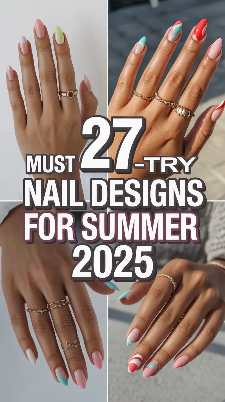 Must-Try Nail Designs for Summer 2025: Fresh & Cute Ideas in Gel, Acrylic, and More