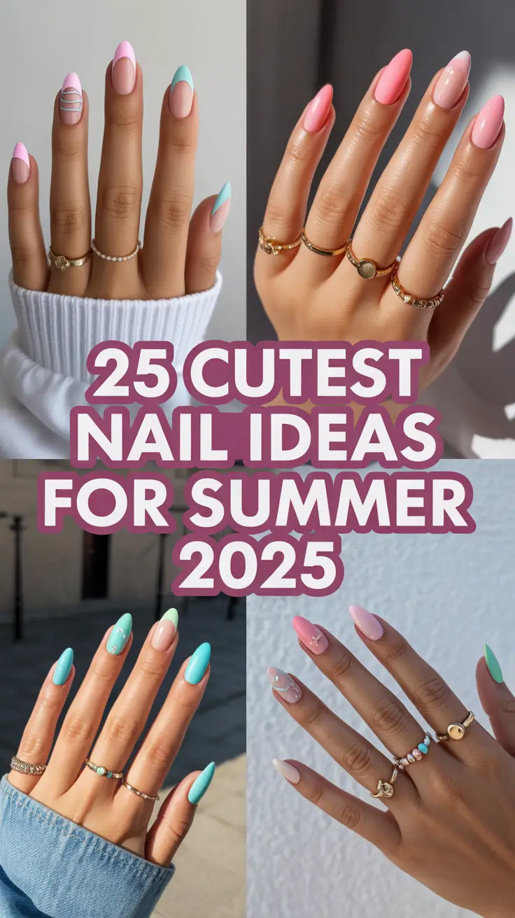 Cutest Nail Ideas for Summer 2025: 25 Aesthetic Designs for Every Vibe and Length