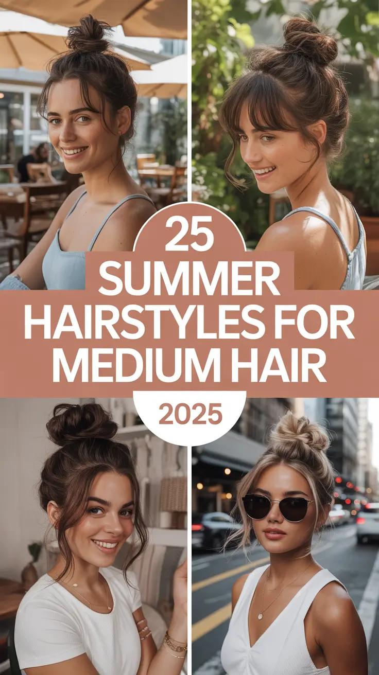 Summer Hairstyles for Medium Hair 2025: Trendy, Cute & Effortless Looks for Every Vibe