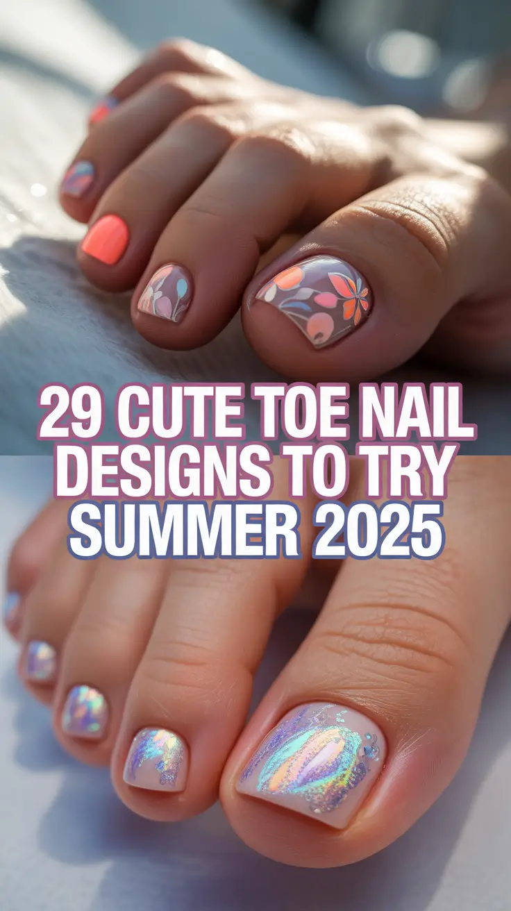 Cute Toe Nail Designs to Try Summer 2025 – Bright, Trendy & Fun Ideas