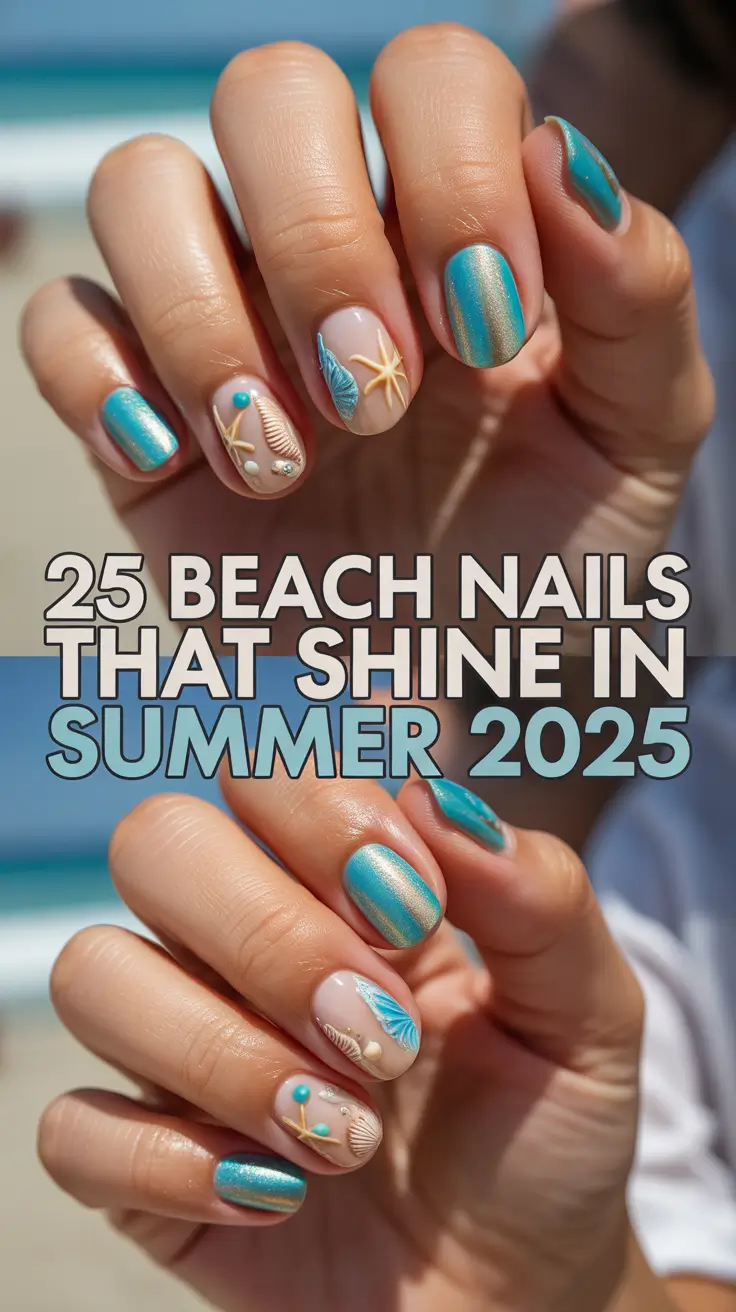 Beach Nails That Shine in Summer 2025: Trendy, Fun & Classy Designs for Every Vacation Mood