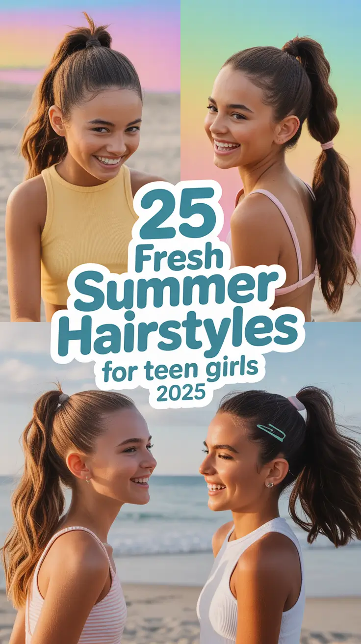 Fresh Summer Hairstyles for Teen Girls 2025: 21 Quick and Easy Looks You’ll Want to Try Now