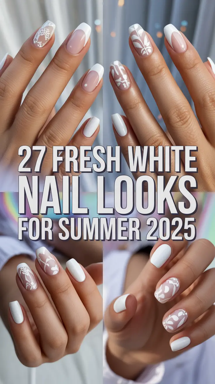 Fresh White Nail Looks for Summer 2025: Gold, Milky, and Simple Inspo to Glow All Season