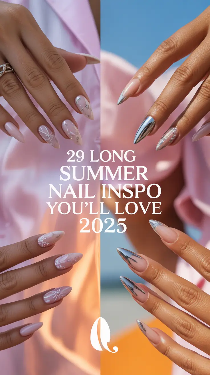Long Summer Nail Inspo You’ll Love 2025: Fresh Ideas for Almond & Stiletto Designs