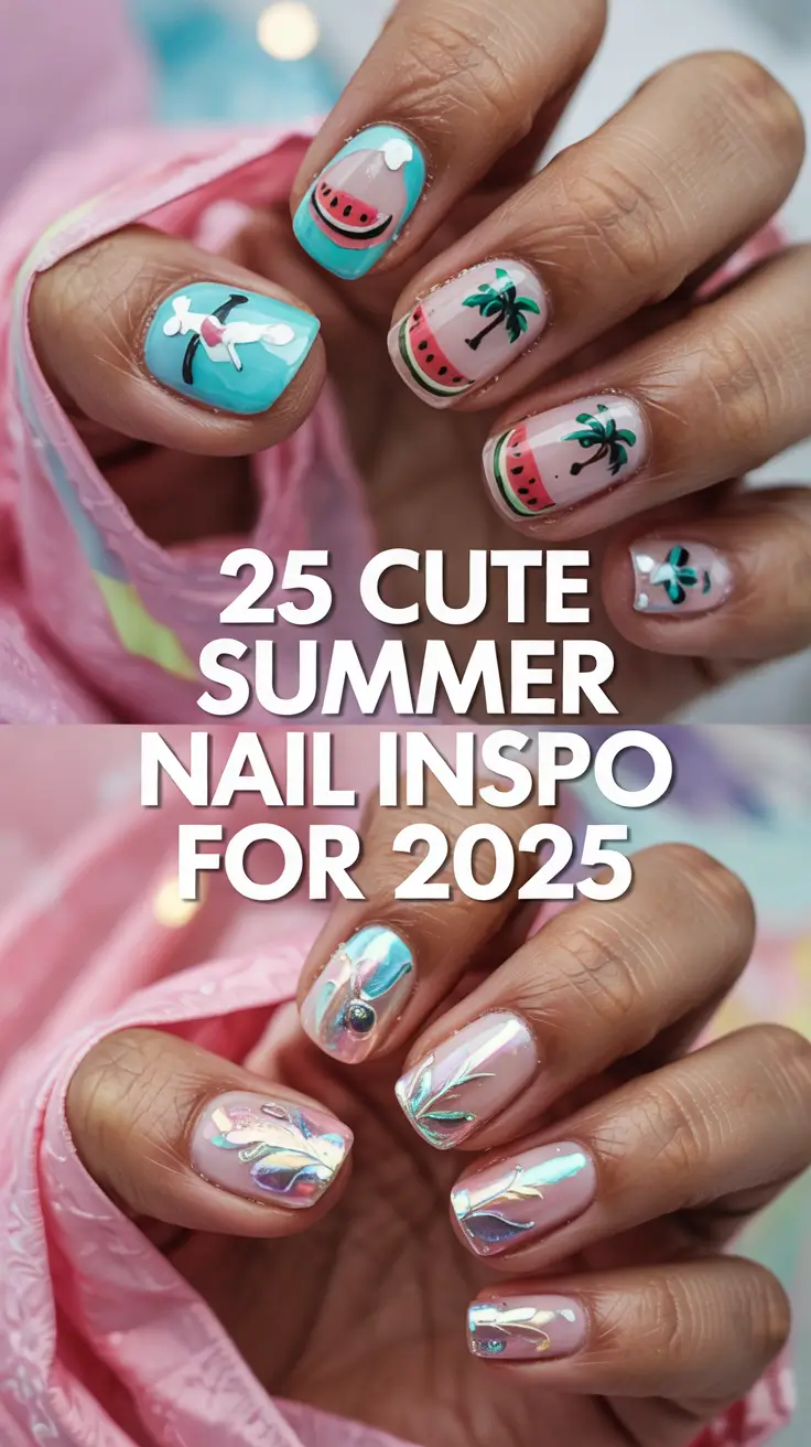Cute Summer Nail Inspo for 2025: Almond, Square & Short Styles to Try This Season