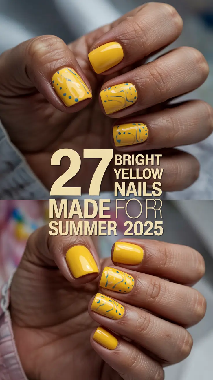 Bright Yellow Nails Made for Summer 2025: Stunning Design Inspo in Every Shade