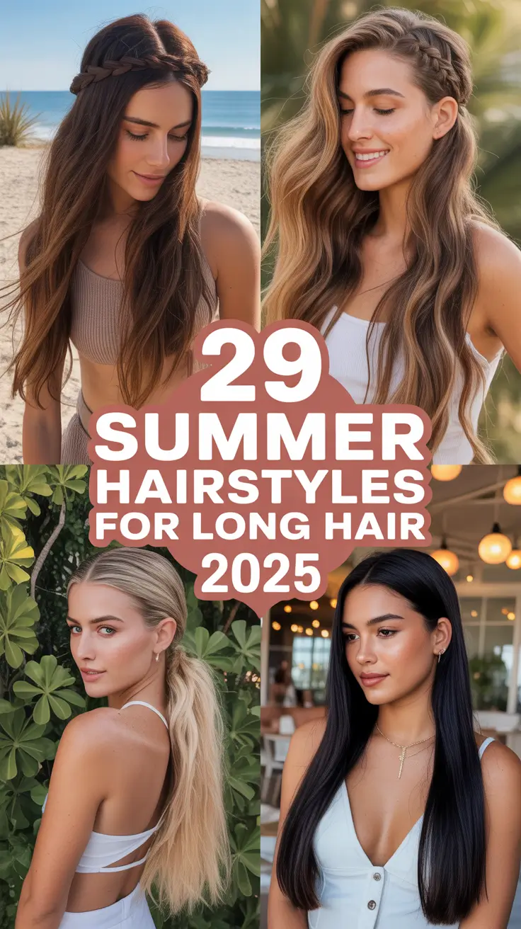 Summer Hairstyles for Long Hair 2025: 15 Cute and Effortless Looks to Try This Season
