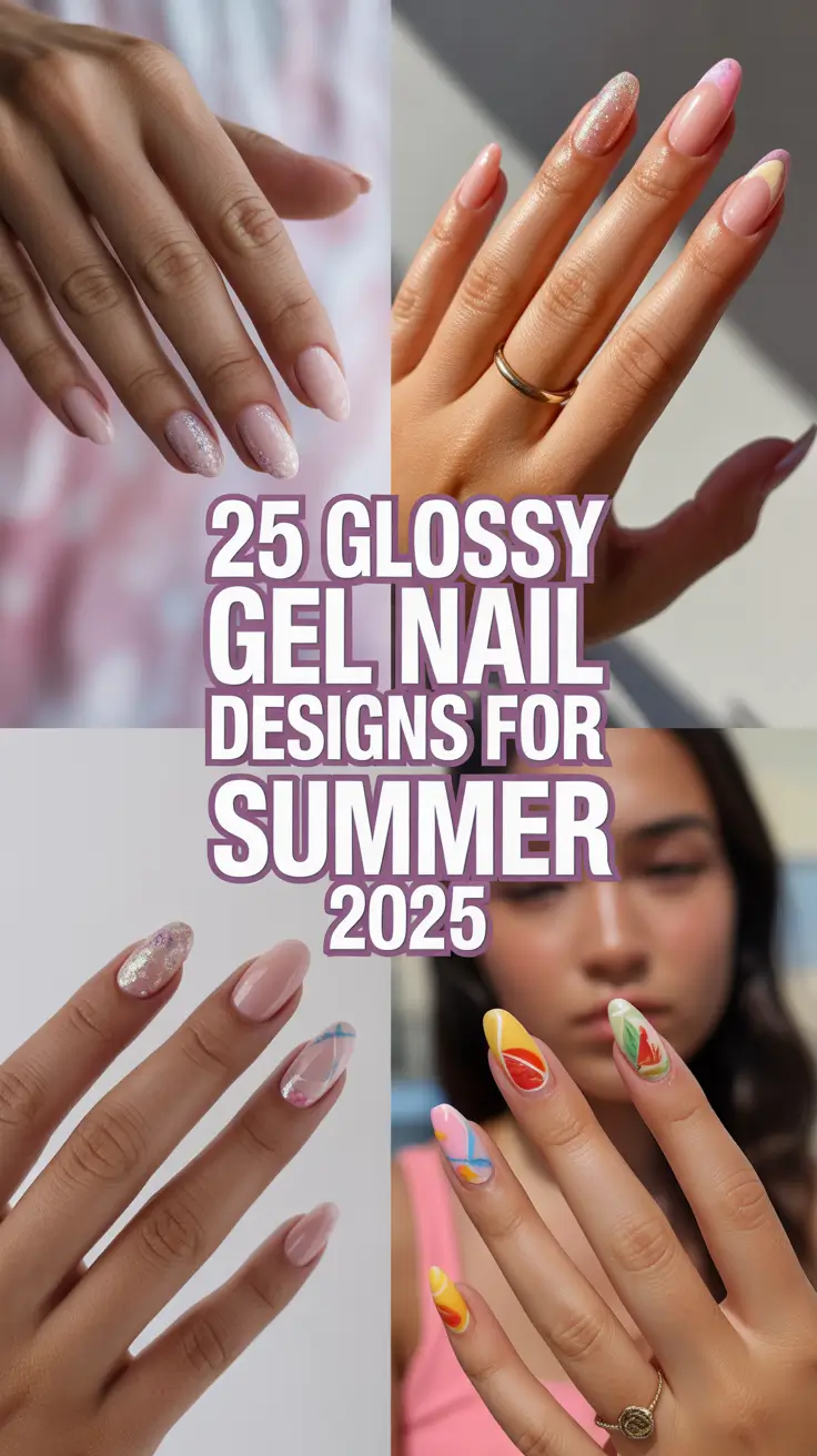 Glossy Gel Nail Designs for Summer 2025: Trendy Ideas and Color Combos
