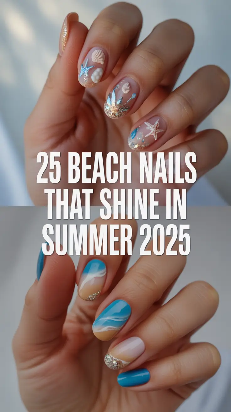 Beach Nails That Shine in Summer 2025: Trendy, Fun & Classy Designs for Every Vacation Mood