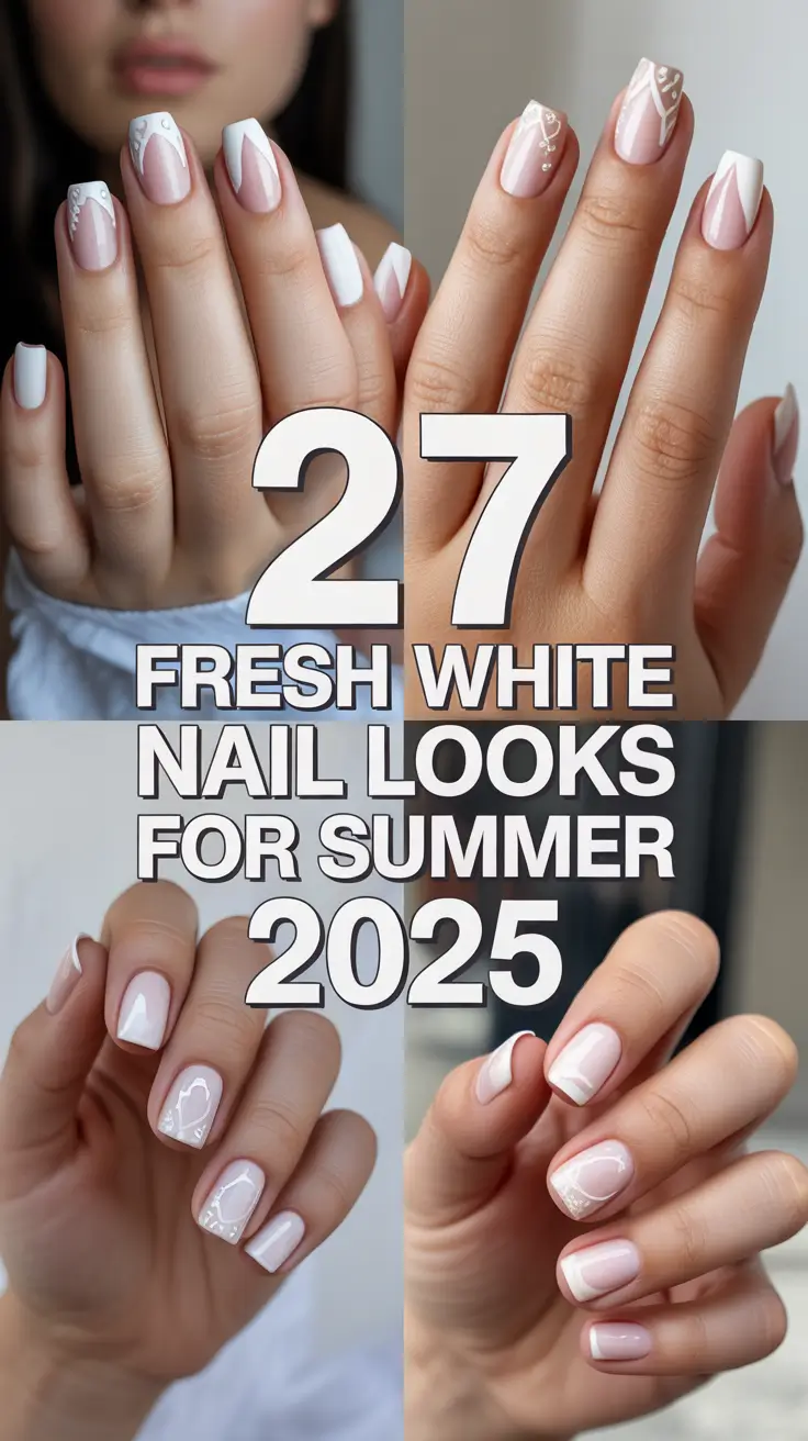 Fresh White Nail Looks for Summer 2025: Gold, Milky, and Simple Inspo to Glow All Season