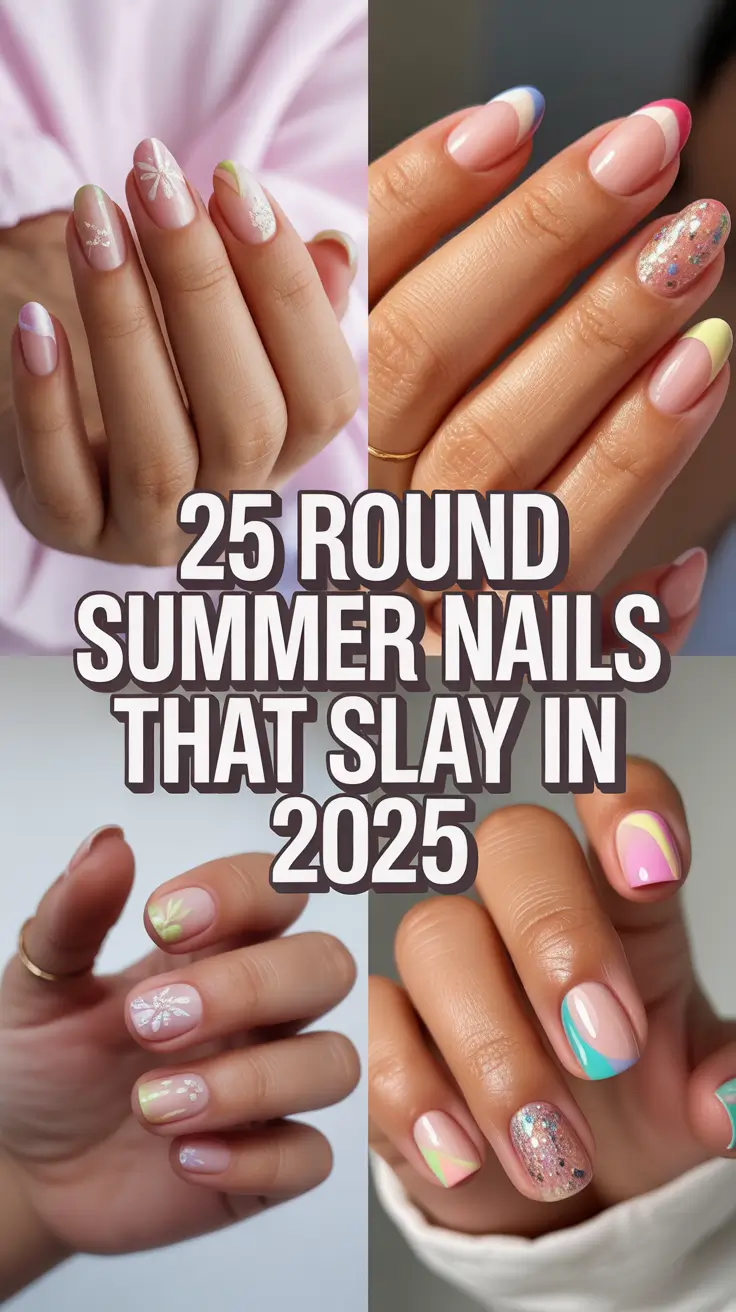 Round Summer Nails That Slay in 2025: Cute Designs to Inspire Your Summer Look