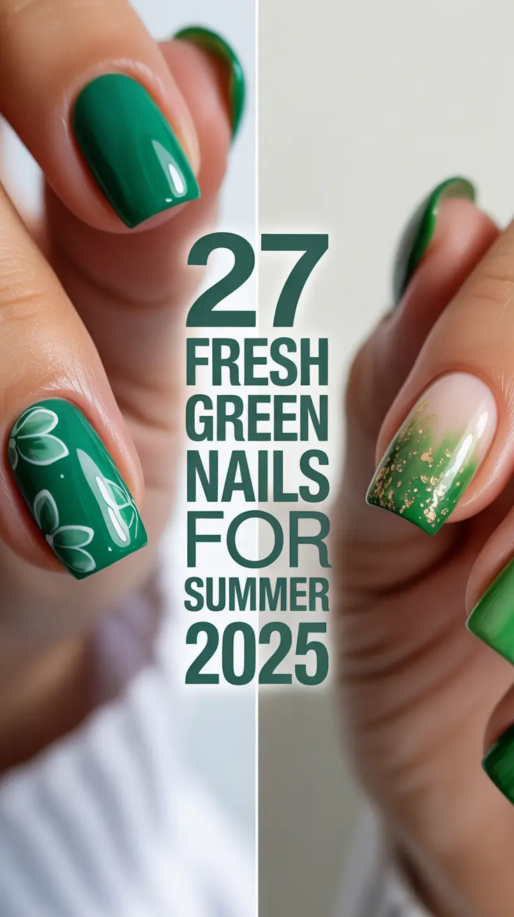 Fresh Green Nails for Summer 2025: Minty Cool Styles That Elevate Your Summer Look
