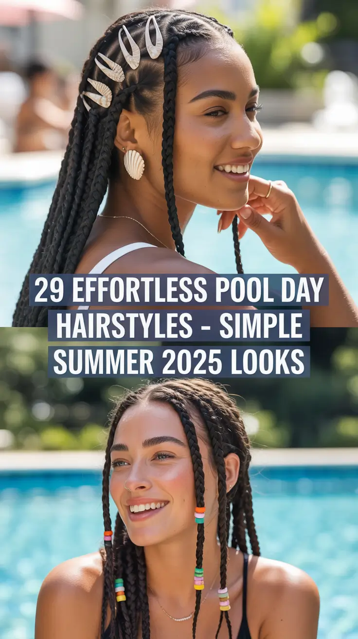 Effortless Pool Day Hairstyles – Simple Summer 2025 Looks for Every Hair Type
