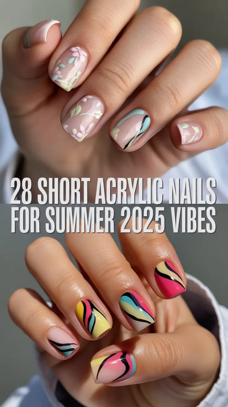 Short Acrylic Nails for Summer 2025 Vibes That Are Too Cute to Miss
