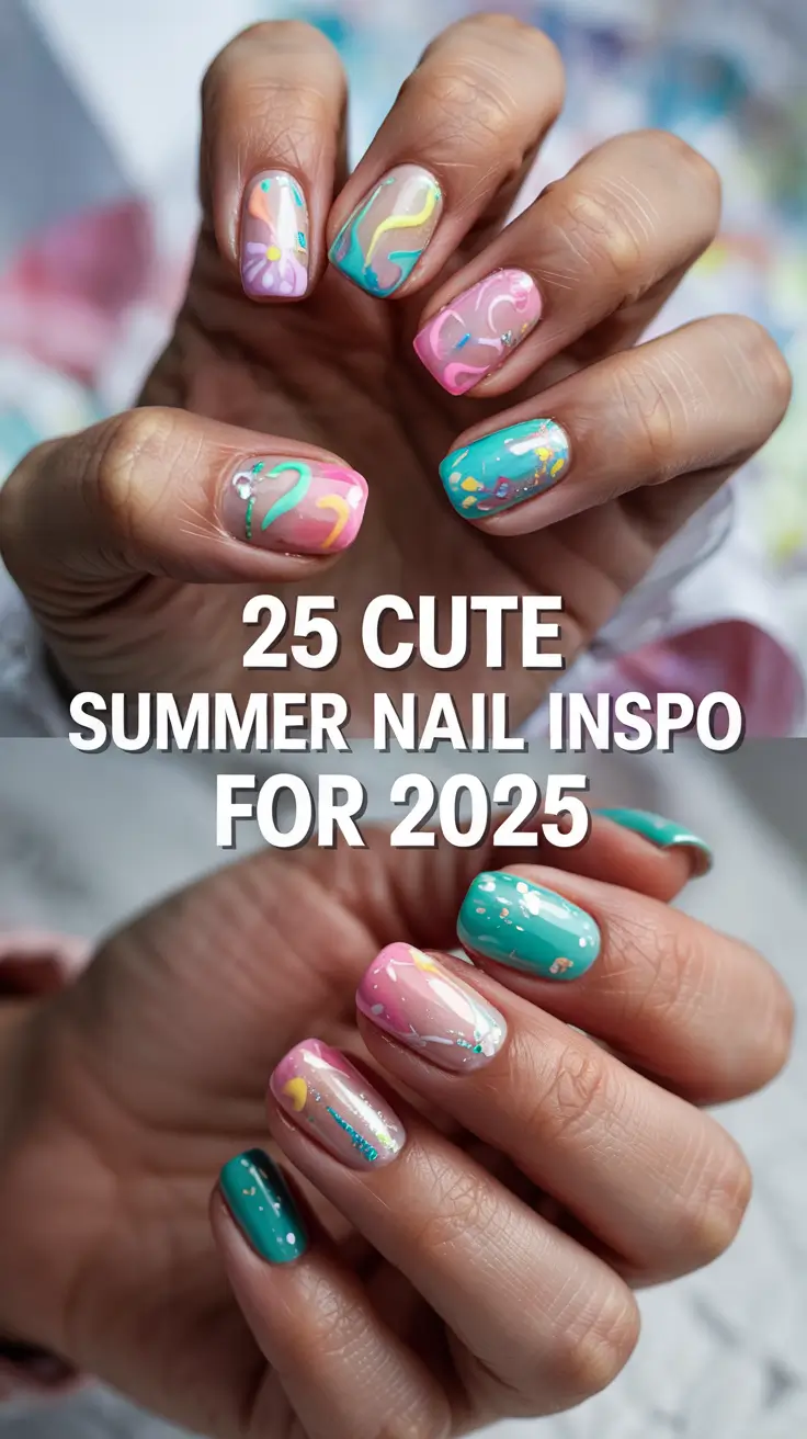 Cute Summer Nail Inspo for 2025: Almond, Square & Short Styles to Try This Season