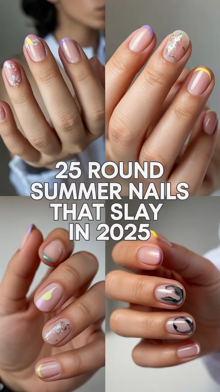 Round Summer Nails That Slay in 2025: Cute Designs to Inspire Your Summer Look