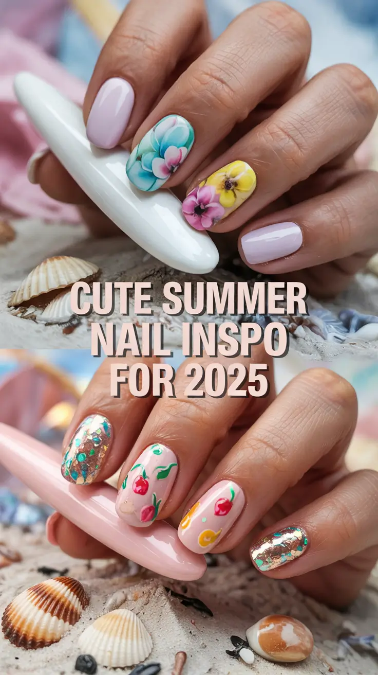 Cute Summer Nail Inspo for 2025: Almond, Square & Short Styles to Try This Season