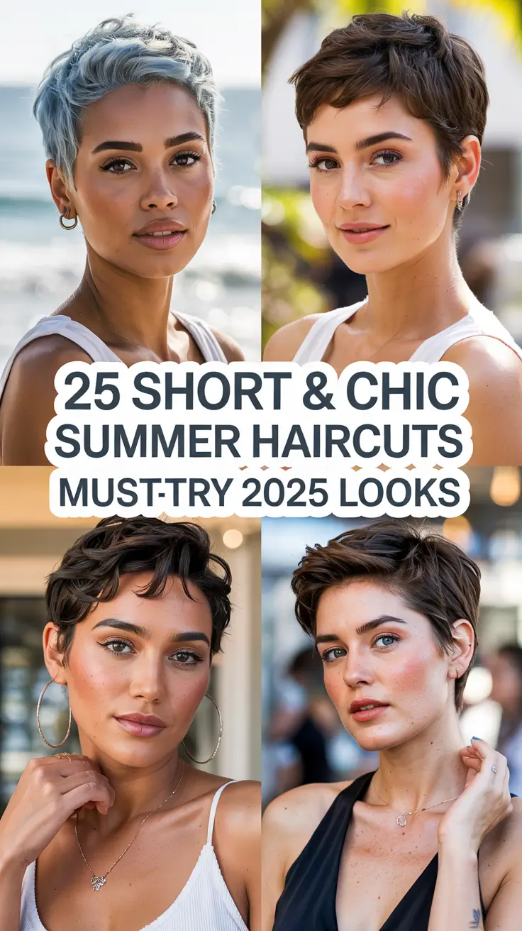 Short & Chic Summer Haircuts – Must-Try 2025 Looks for Every Stylish Woman