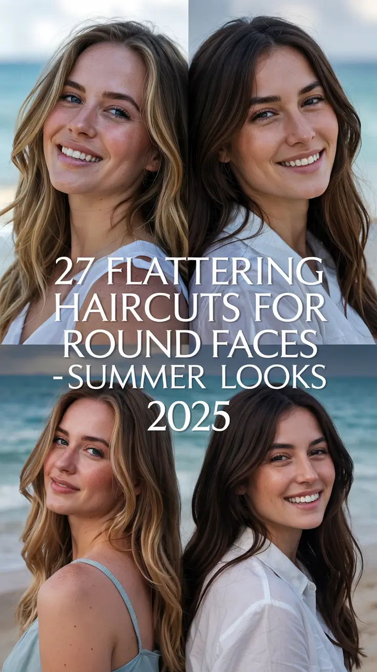 Flattering Haircuts for Round Faces – Summer Looks 2025: The Best Styles for Every Shape