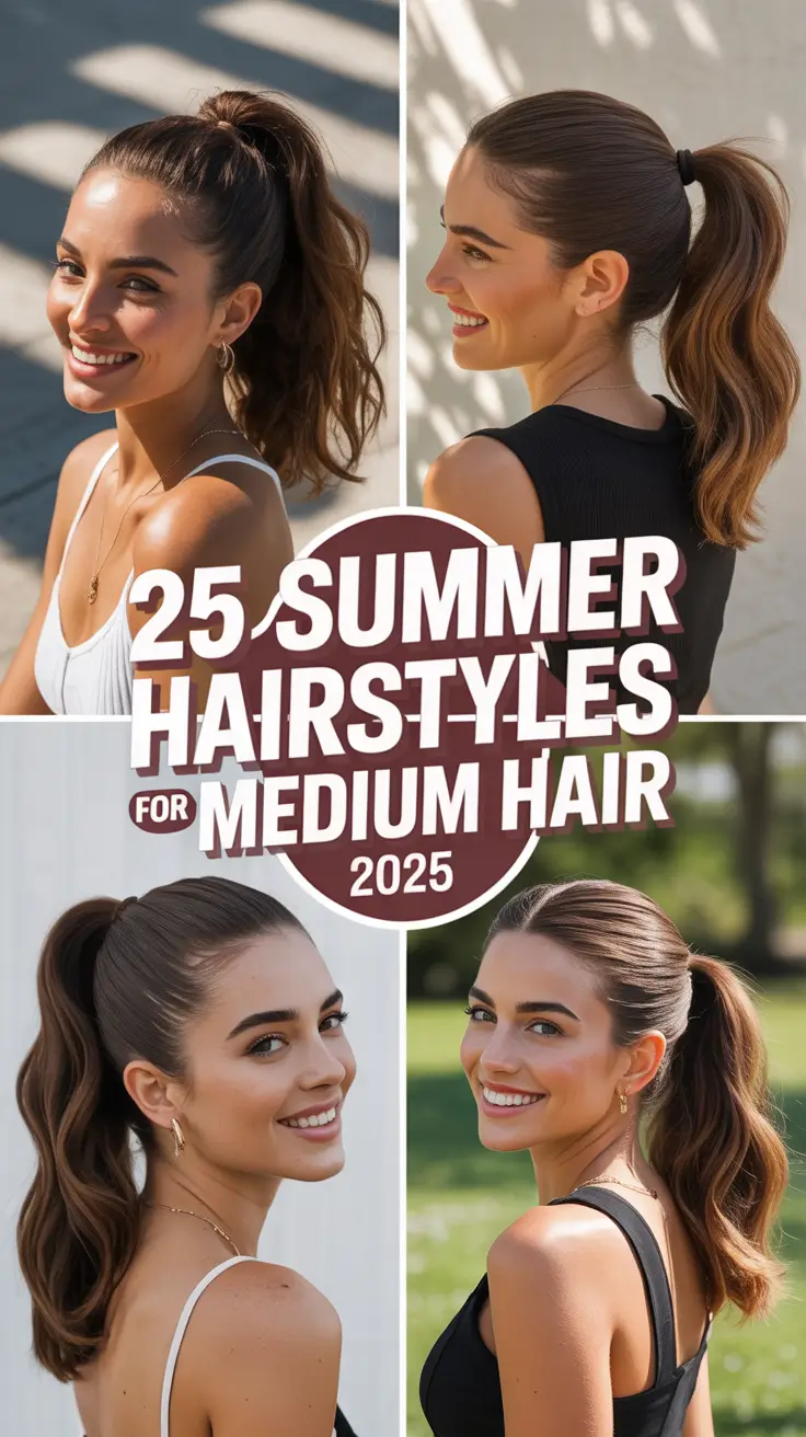 Summer Hairstyles for Medium Hair 2025: Trendy, Cute & Effortless Looks for Every Vibe