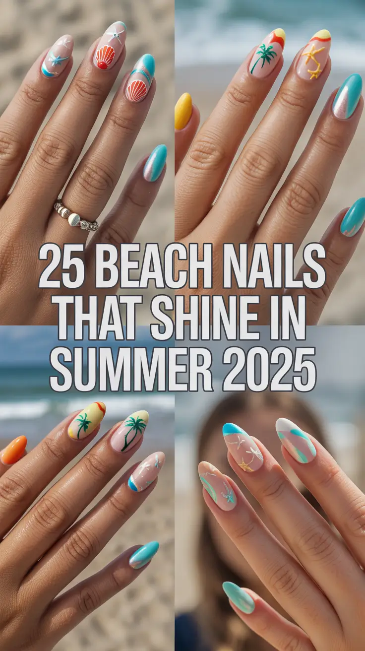 Beach Nails That Shine in Summer 2025: Trendy, Fun & Classy Designs for Every Vacation Mood