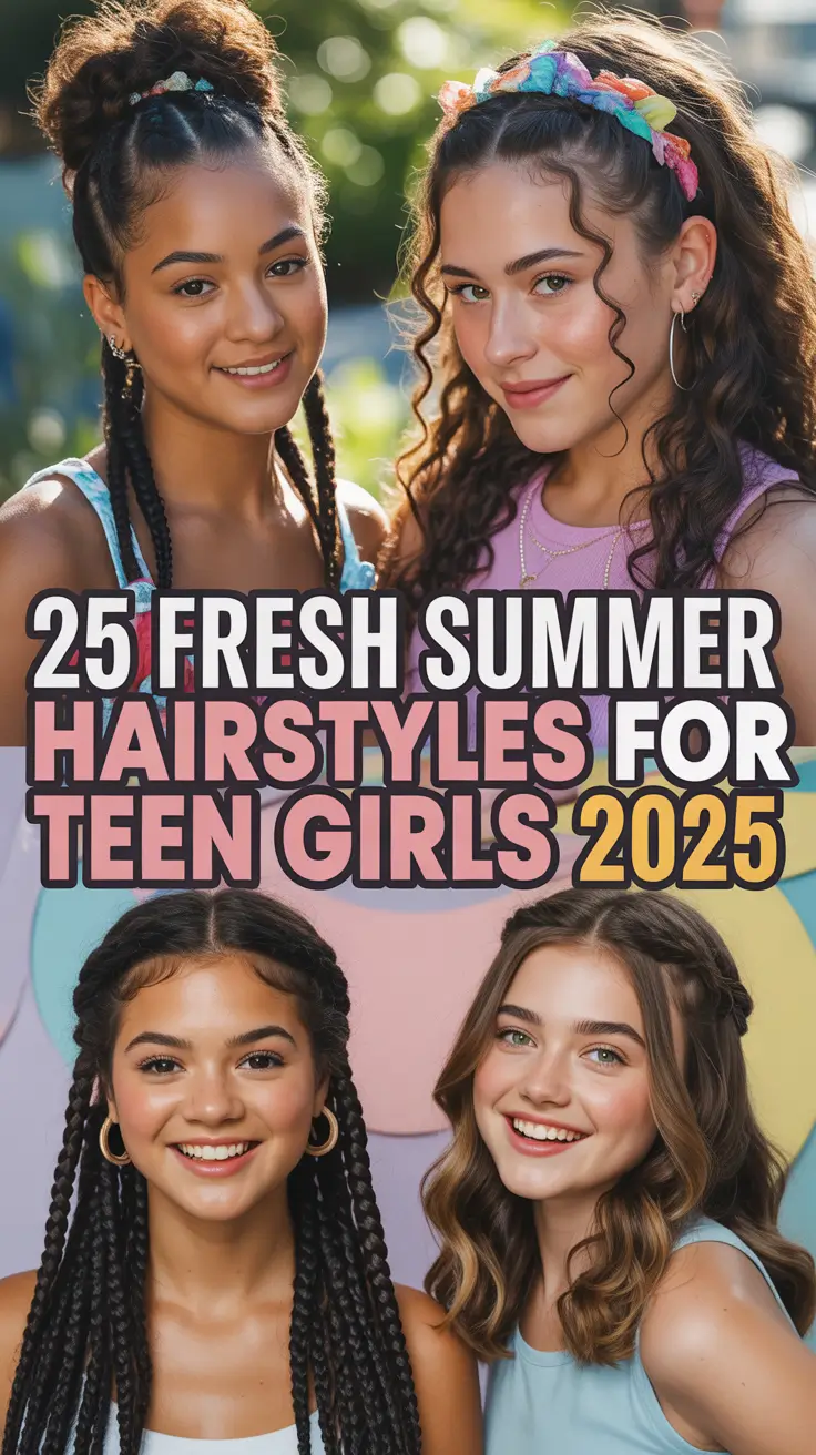 Fresh Summer Hairstyles for Teen Girls 2025: 21 Quick and Easy Looks You’ll Want to Try Now