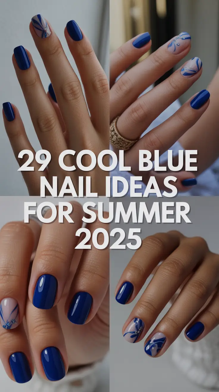 Cool Blue Nail Ideas for Summer 2025 That Are Too Pretty Not to Try