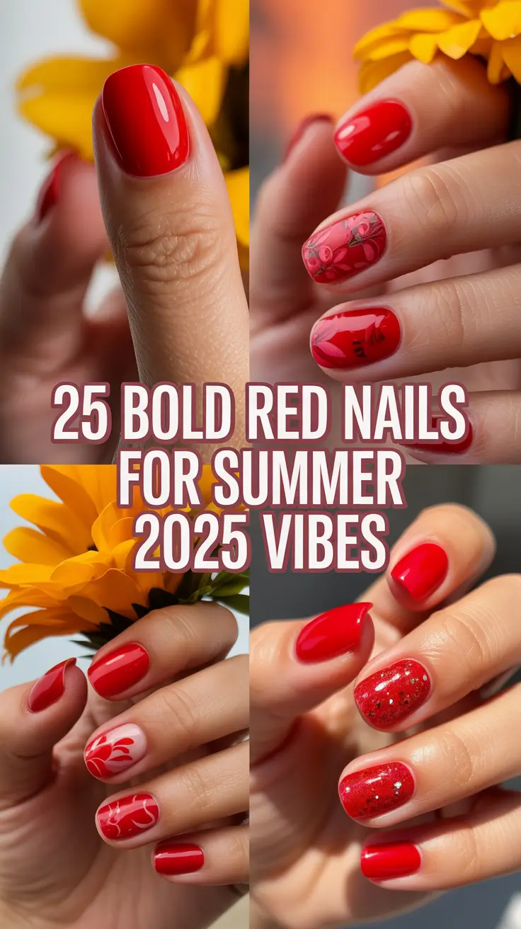 Bold Red Nails for Summer 2025 Vibes: The Classy, Hot-Girl Look You’ll Want All Season