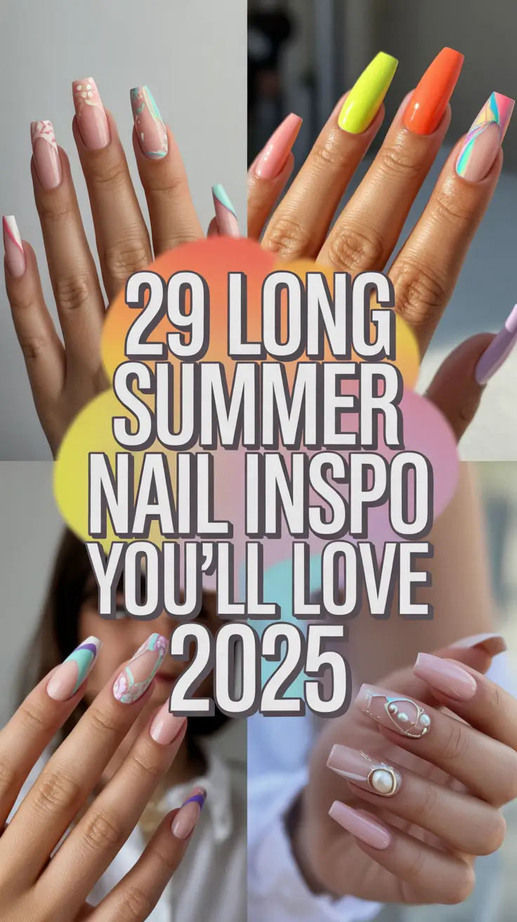 Long Summer Nail Inspo You’ll Love 2025: Fresh Ideas for Almond & Stiletto Designs
