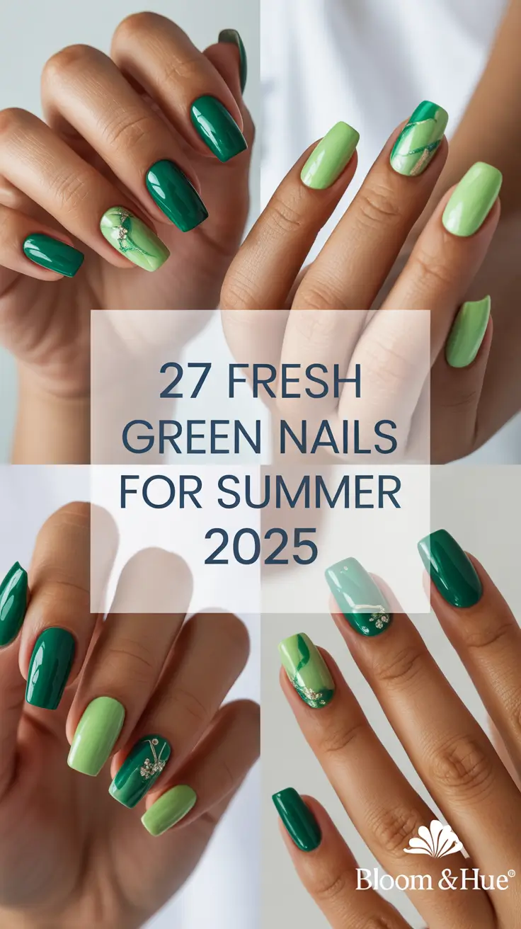Fresh Green Nails for Summer 2025: Minty Cool Styles That Elevate Your Summer Look