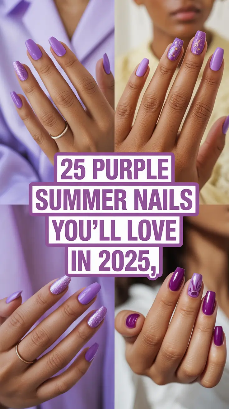 Purple Summer Nails You’ll Love in 2025: Fresh Ideas, Cute Designs & Summer Inspo