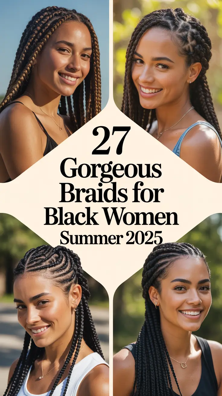 Gorgeous Braids for Black Women Summer 2025: Cornrow Hairstyles, Color, and Confidence
