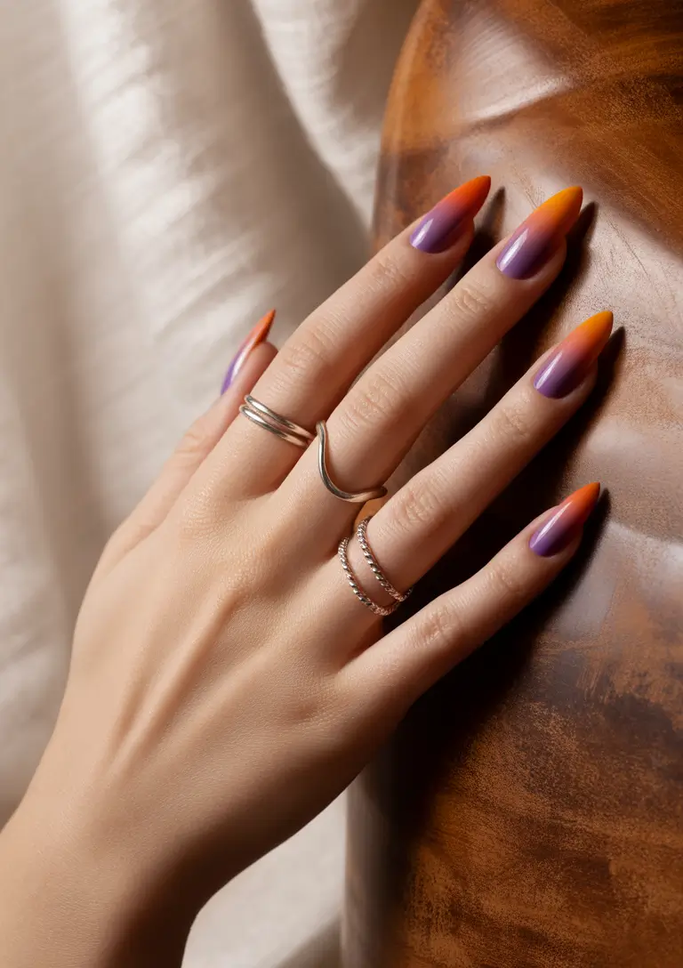 Almond Nails That Slay Summer 2025 - Sunset Gradient Perfection