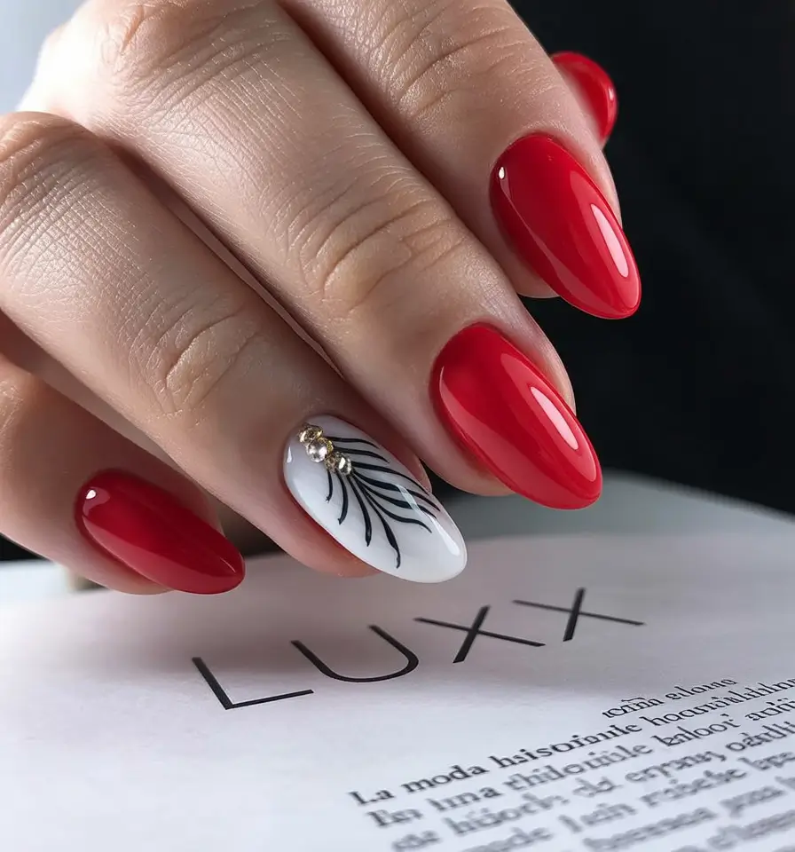 Bold Red Nails for Summer 2025 Vibes Classic Flame with a Twist