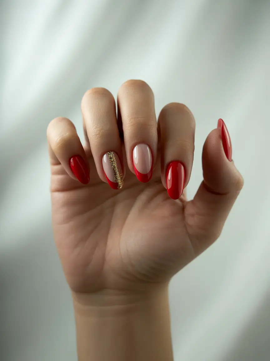 Bold Red Nails for Summer 2025 Vibes French Red Revival