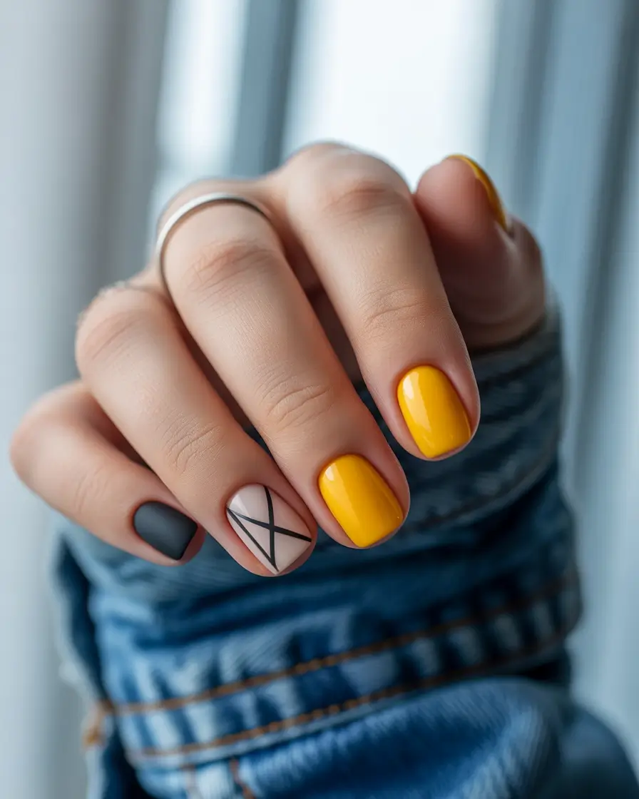 Bright Yellow Nails Made for Summer 2025 Short, Sweet, and Straight-Edge Cool